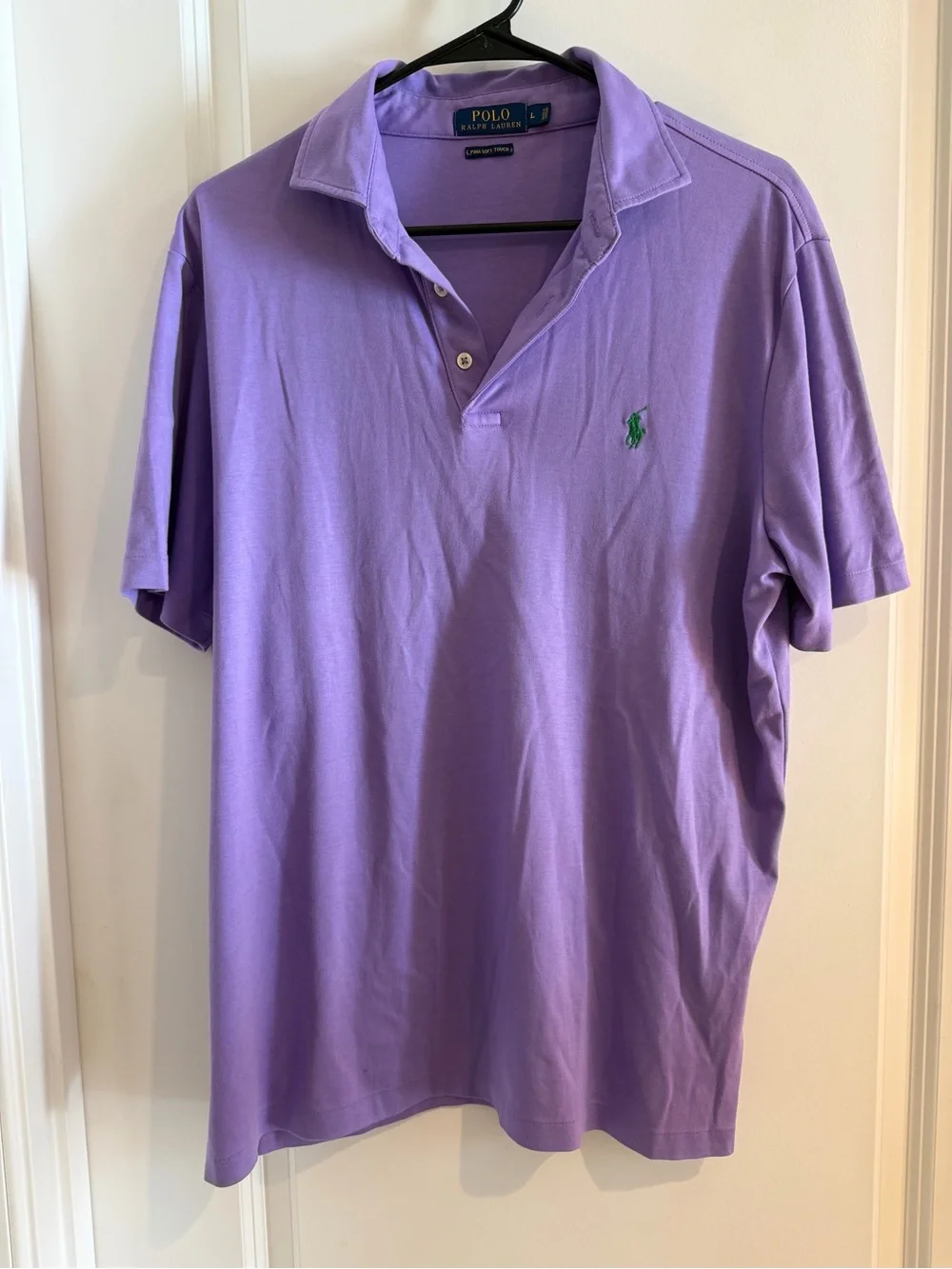 Ralph Lauren Men’s Purple Polo with Green Pony